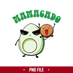 mamacado png, mama avocado png, mom png, mother's day png digital file