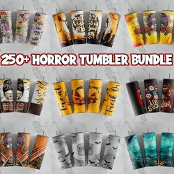 Horror Tumbler Wraps for 20 oz Sublimation Tumbler Bundle, sublimation tumbler designs download, Halloween tumbler