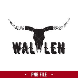 wallen bull skull png, wallen western png, country western png, country western music png digital file