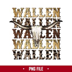 wallen cow skull leopard png, western cow skull  png, wallen western png digital file