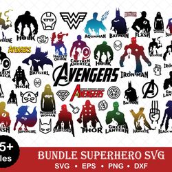 Superhero SVG Bundle Cut File for Cricut, Silhouette Movie Superhero Svg Digital Download