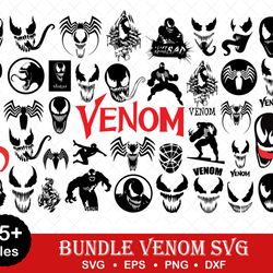 Venom SVG bundle, digital download, superhero SVG, cut files, cricut, png, eps, dxf