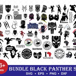 Black Panther SVG Bundle, Black Panther Layered Designs Bundle, Black Panther Vector File Svg and Png