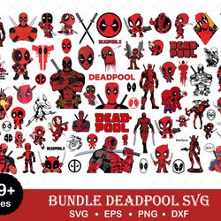 Deadpool Svg Bundle, Deadpool Png, Deadpool Cricut,Silhouette Clipart Digital Vector Cut File