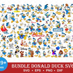 Donald duck Svg bundle ,Cricut, png , dxf