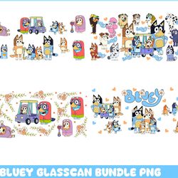 Bluey glasscan bundle png Svg Bundle, Bluey Vector