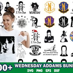 Wednesday Addams Png Svg Bundle, Wednesday Png, Nevermore Academy Png, Addam Family Svg, Jenna Ortega Png