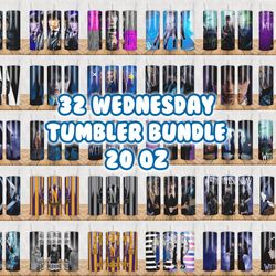 Wednesday Tumbler SVG, PNG, DXF Bundle, Jenna Ortega Svg, Addams Family Svg