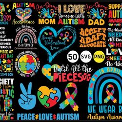 Autism Awareness Bundle PNG , Autism PNG , Autism Awareness PNG Cricut File