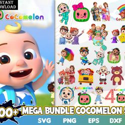 mega cocomelon svg bundle , cocomelon bundle svg dxf eps png , for cricut, silhouette, digital, file cut