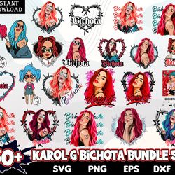 Bundle Karol G Sublimation, La Bichota png, Bichota Sublimation, Karol G , La Bichota, Karol G png, Digital Download