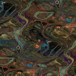 peacock swirl wave seamless tileable repeating pattern