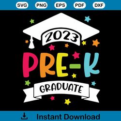prek graduate 2023 shirt design svg cutting digital file