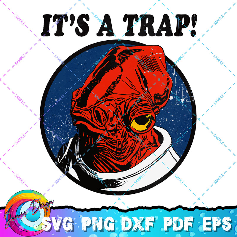 Star Wars Admiral Ackbar IT'S A TRAP! Quote Graphic T-Shirt T-Shirt copy.jpg