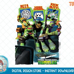 TMNT Pizza,video Games, Kick Butt T-Shirt.png