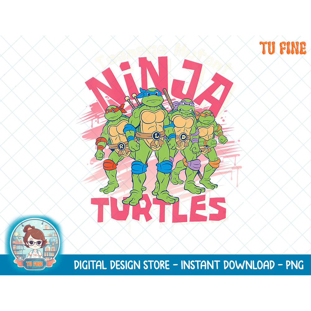 Womens Nickelodeon Teenage Mutant Ninja Turtles Paint Splash V-Neck T-Shirt copy.jpg