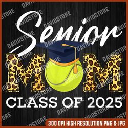 senior tennis mom class of 2025 leopard graduation boys last day of school png sublimation design
