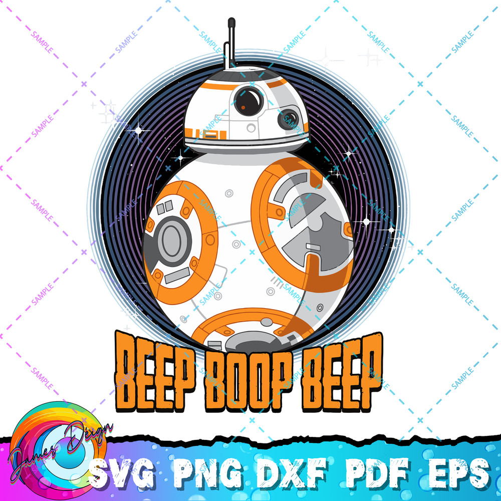 Star Wars BB-8 Beep Quote Circle Design Graphic T-Shirt T-Shirt copy.jpg