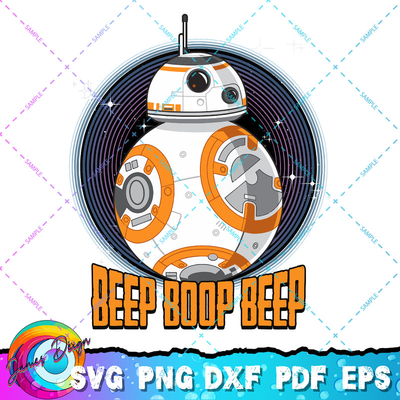 Star Wars BB-8 Beep Quote Circle Design Graphic T-Shirt T-Shirt copy.jpg