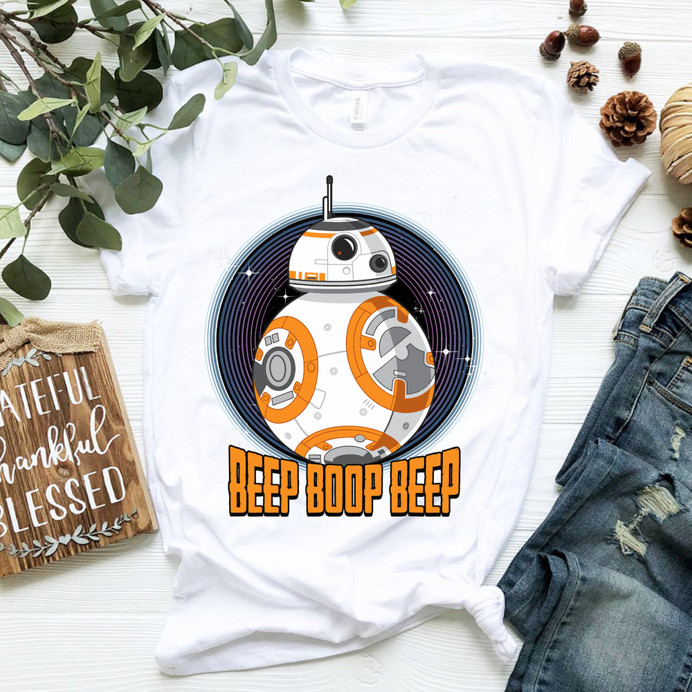 Star Wars BB-8 Beep Quote Circle Design Graphic T-Shirt T-Shirt.png