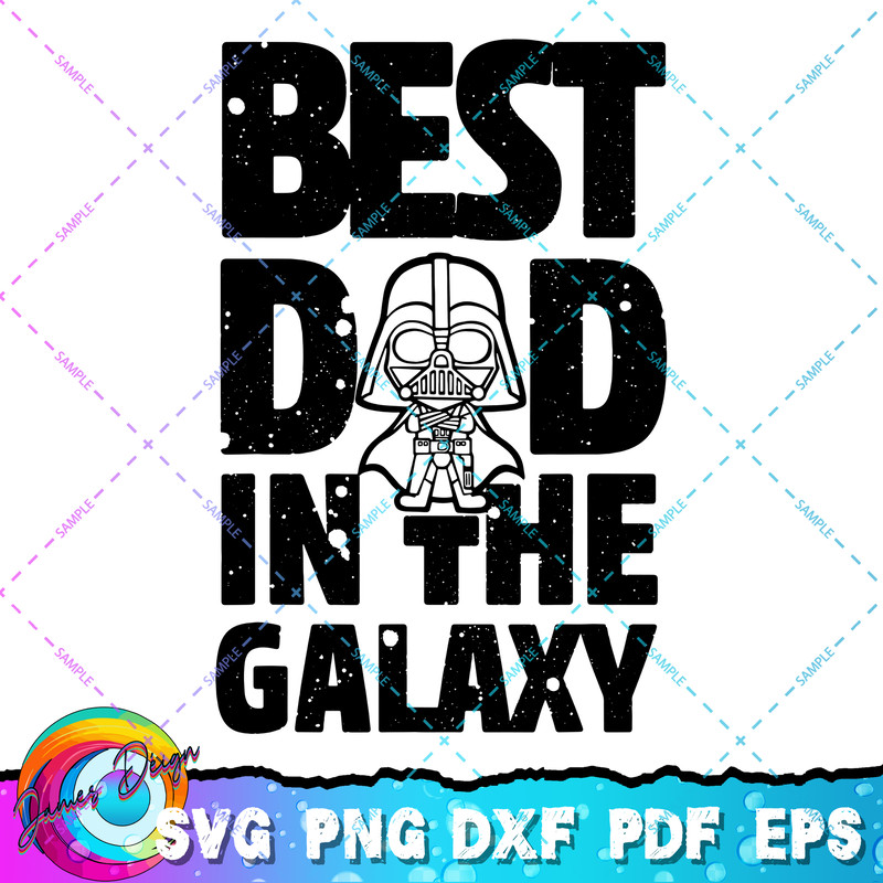Star Wars Best Dad in the Galaxy Darth Vader T-Shirt copy.jpg