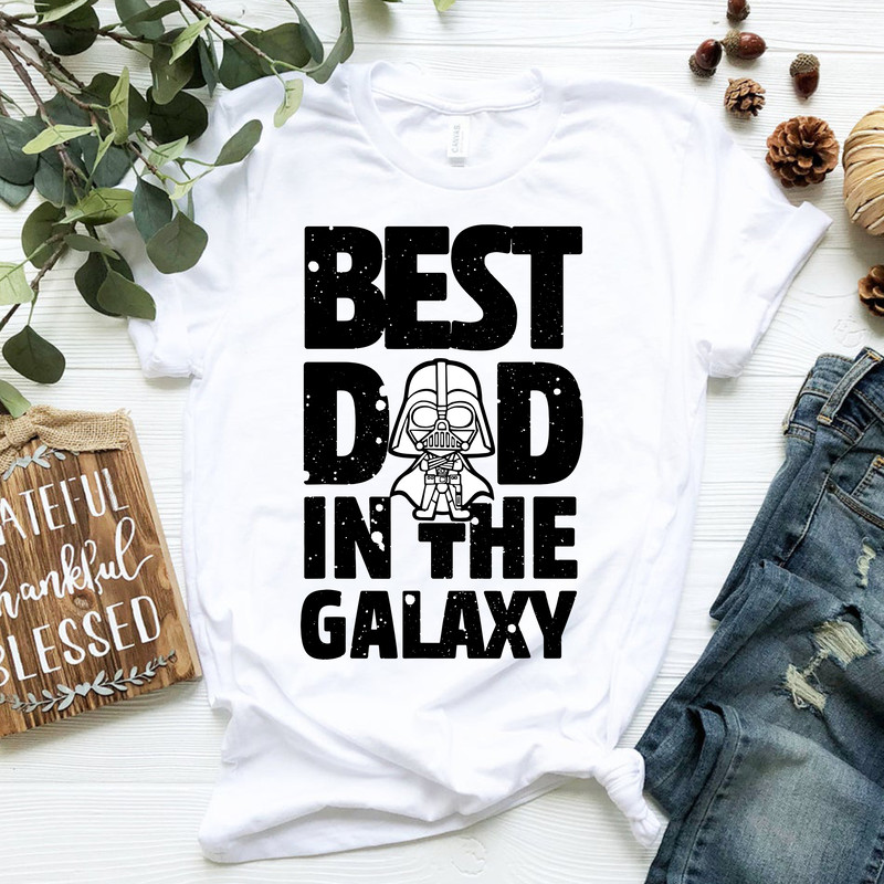 Star Wars Best Dad in the Galaxy Darth Vader T-Shirt.png
