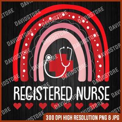 registered nurse graduation cute boho rainbow rn lpn last day of school png sublimation design
