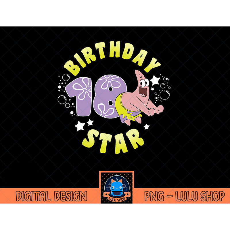 Nickelodeon SpongeBob SquarePants Patrick Star 18th Birthday T-Shirt copy.jpg