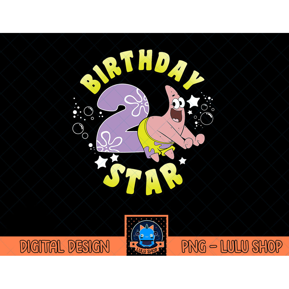 Nickelodeon SpongeBob SquarePants Patrick Star 2nd Birthday T-Shirt copy.jpg