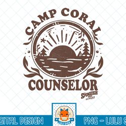 sponge on the run camp coral counselor t-shirt.png