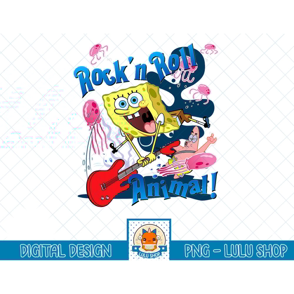 Spongebob Rock N Roll Animals! T-Shirt copy.jpg