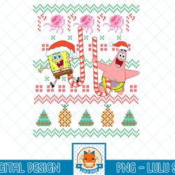Spongebob SquarePants & Patrick Holiday Sweater T-Shirt.png
