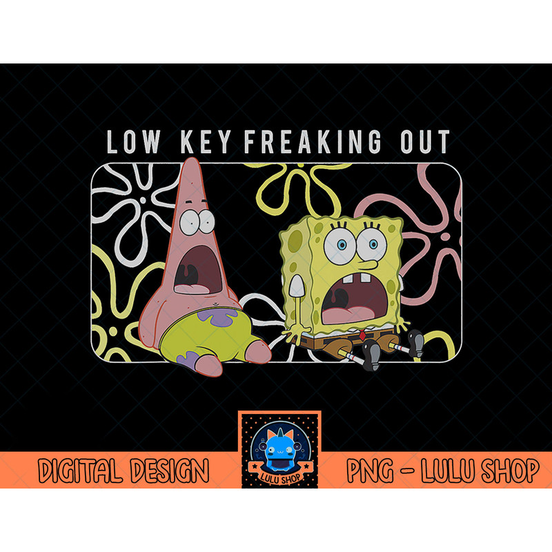 SpongeBob SquarePants & Patrick Low Key Freaking Out T-Shirt copy.jpg
