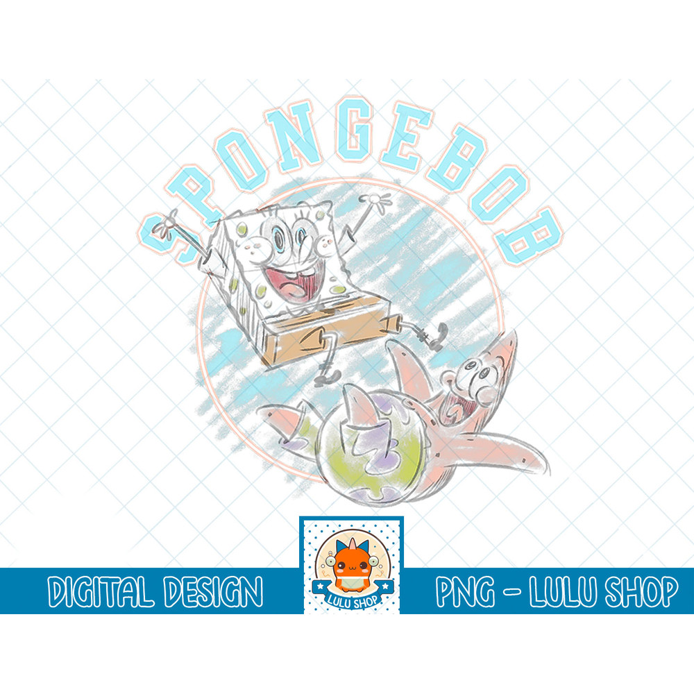 SpongeBob SquarePants and Patrick Best Buds Doodle T-Shirt copy.jpg