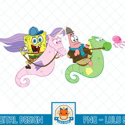 spongebob squarepants and patrick seahorse riders t-shirt.png