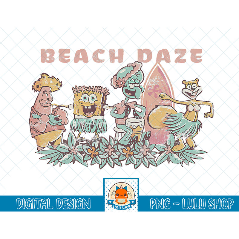 SpongeBob SquarePants Beach Daze Group Shot T-Shirt copy.jpg