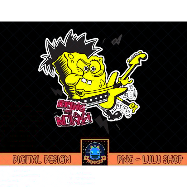 Spongebob SquarePants Bring The Music Rocker T-Shirt.png - Inspire Uplift