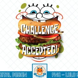 spongebob squarepants burger challenge accepted t-shirt.png