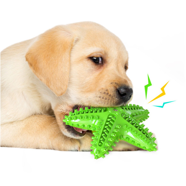 Star Fish Style Dog Teeth Clean Rubber Chew Toys (2).jpg