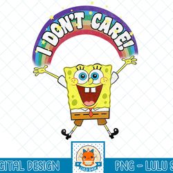 spongebob squarepants i dont care! rainbow t-shirt.png