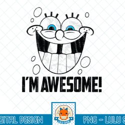 spongebob squarepants i'm awesome smile t-shirt.png