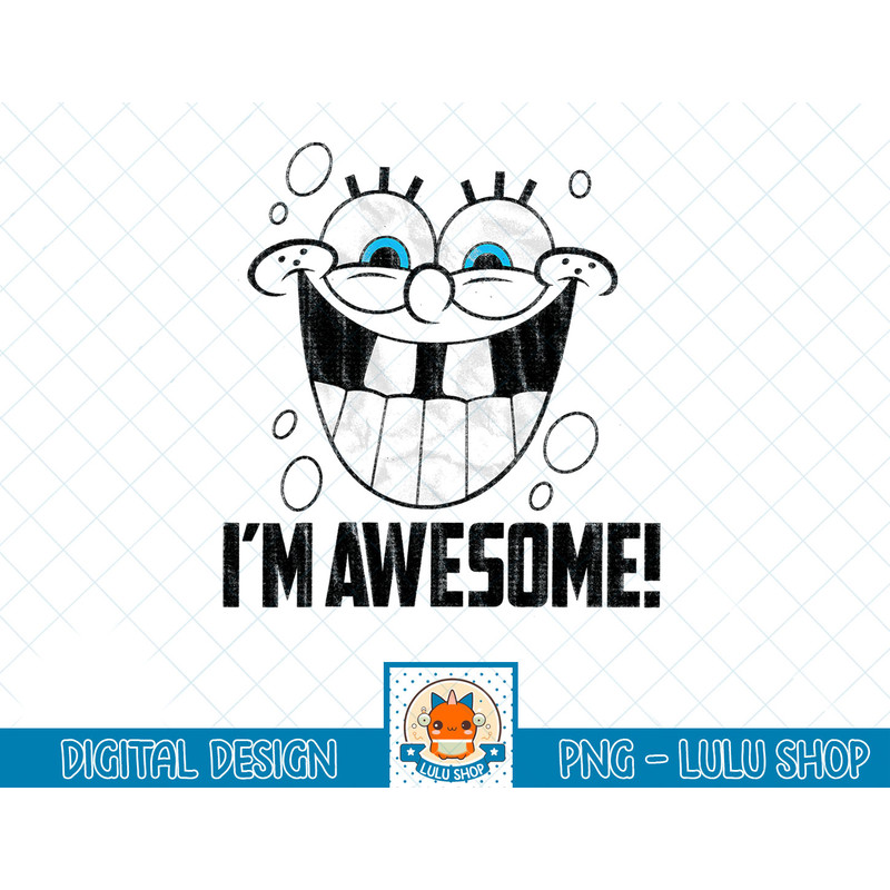 Spongebob SquarePants I'm Awesome Smile T-Shirt copy.jpg