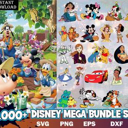 Disney Mega Bundle | SVG PNG DXF | Cricut Cut Files | Mickey Minnie | Frozen svg | Winnie svg | Lion King Svg, Toy Story