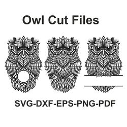 Owl SVG Design For Laser Cutting, Cricut and Silhouette