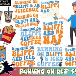 bundle running on blip and no naps png bundle, trend cartoon png, running on juicebox chicken nuggets png