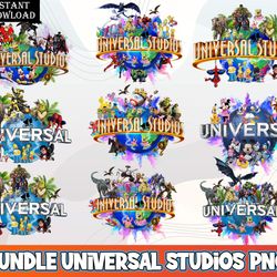 Bundle Universal Studios svg, Universal Studios png, Universal Trip 2023, Family Vacation 2023 svg, Universal Studios