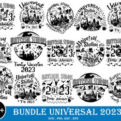 Bundle Universal Studios svg, Universal Studios png, Universal Trip 2023, Family Vacation 2023 svg, Universal Studios