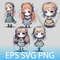 pack of chibi anime girls clipart.png