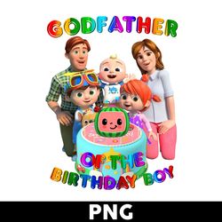 godfather of the birthday boy png, cocomelon birthday png, cocomelon family png, cocomelon png - digital file