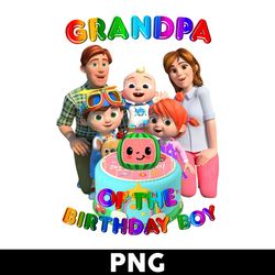 grandpa of the birthday boy png, cocomelon birthday png, cocomelon family png, cocomelon png - digital file